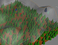 ParticleFlow Forrest By Height Plane